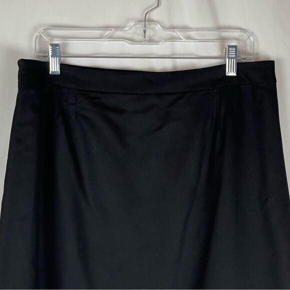 J Crew Black Pure Wool Dark Academia Prep OfficeCore Pleated Skirt NWOT Size 12 - Picture 6 of 11